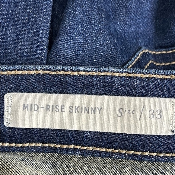 Pilcro and‎ the Letterpress Mid Rise Dark Wash Skinny Jeans Size 33 - Picture 4 of 9